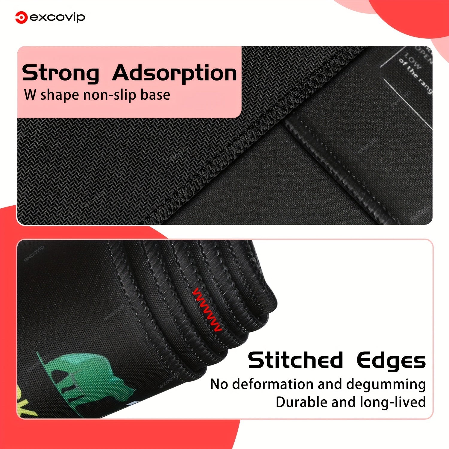 Large Rubber Mouse Pad with Stock Trading Cheat Sheet Non-Slip Washable Desk Mat