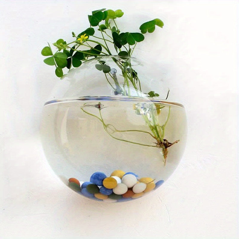 Glass Wall Vase for Home Decoration in Living Room, Balcony or Bedroom