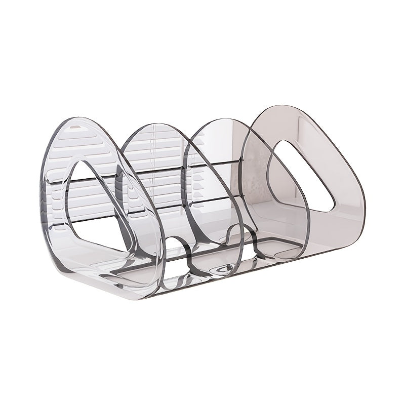 Estantería de plástico con forma de hoja de corazón, almacenamiento móvil desmontable para hogar y oficina