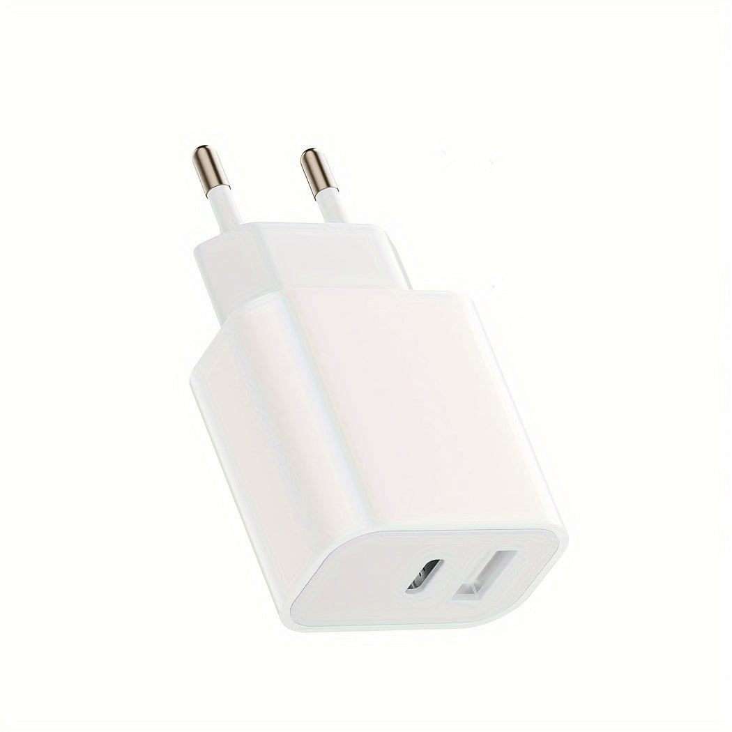 Travel Adapter USB Type-C Wall Charger European Plug 220V for iPhone 15