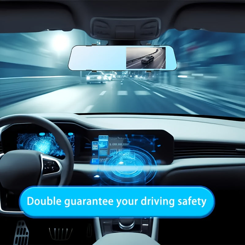 5,0-дюймовая одноканальная или 5,5-дюймовая двухканальная видеорегистратор с видео в высоком разрешении 1080P, 24-часовым мониторингом парковки, циклической записью, ночным видением с технологией Starlight и черной моделью.