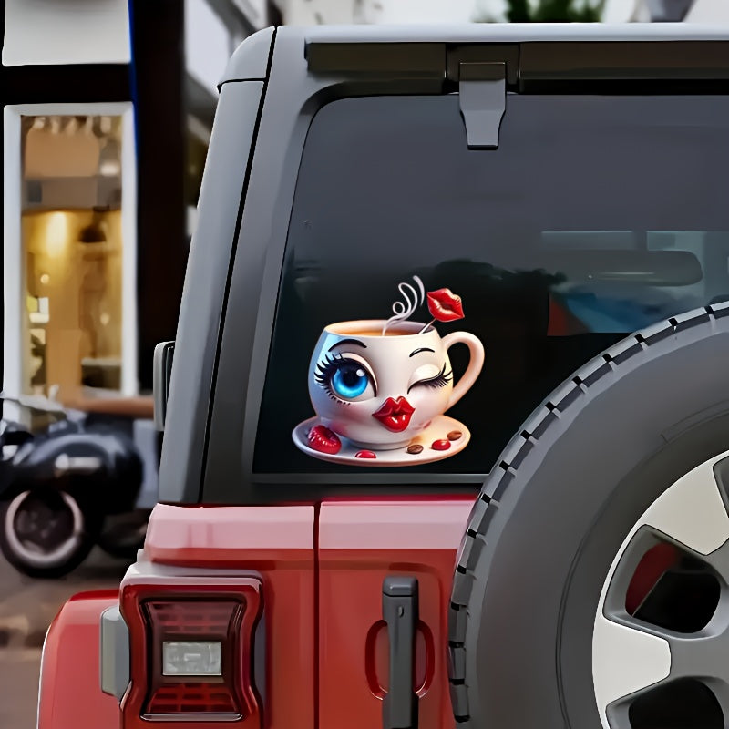 Cute Girl Vinyl Sticker Waterproof Decal for Cars Laptops Motorcycles