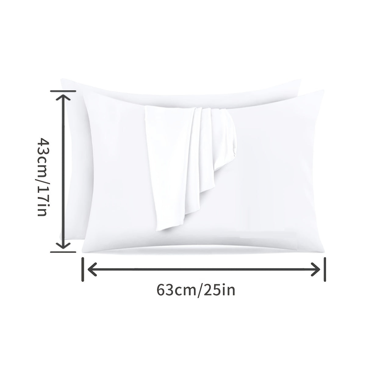 Waterproof Pillow Protector Cover 100% Polyester Breathable Zipper Closure
