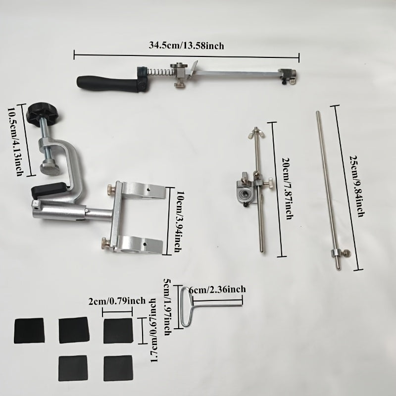 Burchakli maydalagich oshxona uchun pichoq, qaychi, kliplar va aksessuarlar uchun sarguzasht to'plami