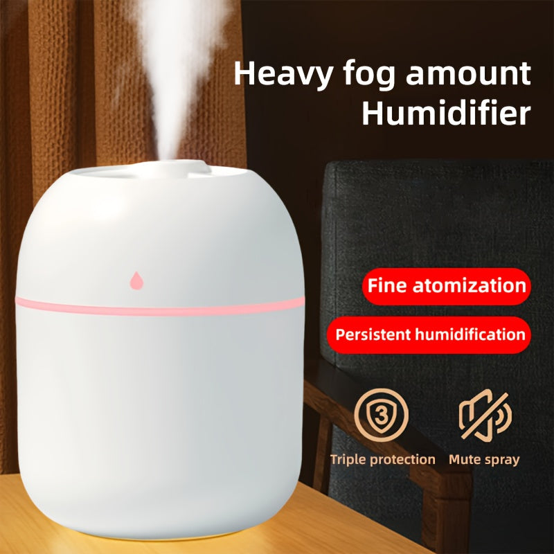 Water Drop USB Humidifier for Bedroom Office Car Odorless Skin-Friendly