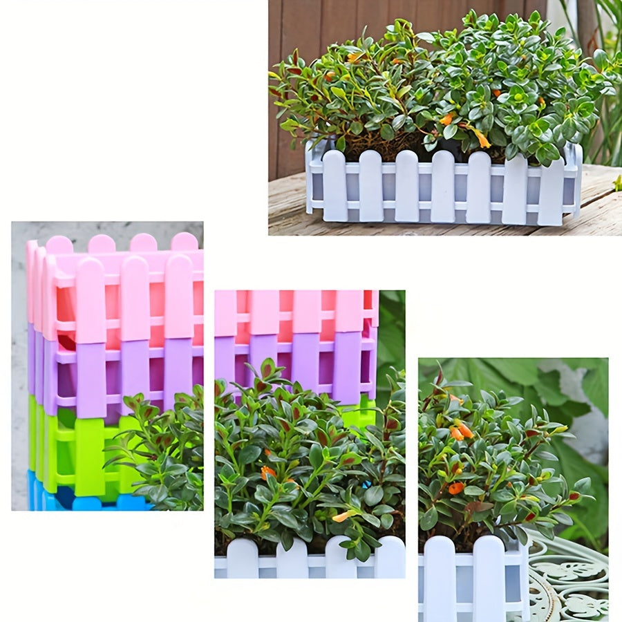 Large Rectangular Plastic Garden Planter for Vegetables and Flowers Balcony Home Garden