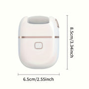 USB Rechargeable Foot Scrubber Set with 3 Roller Heads for Dry Skin