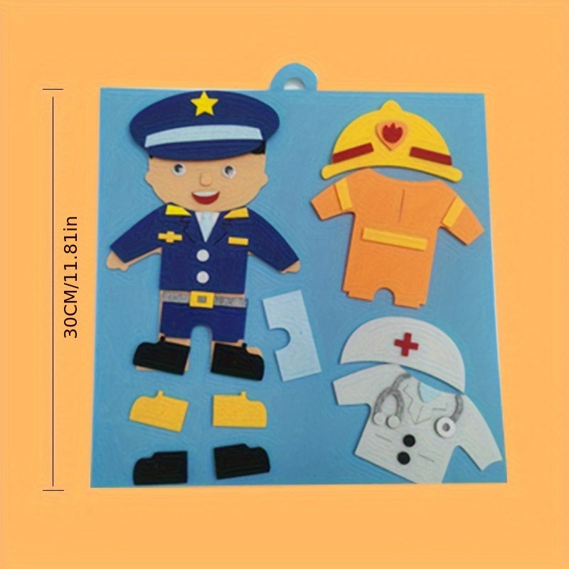 Educational Emoticon Cognitive Puzzle for Kids Dress Up Characters Kindergarten Learning Toy