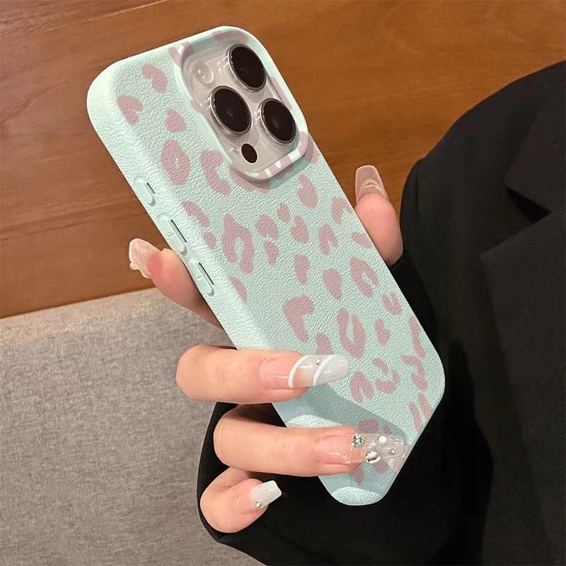Leopard Pattern TPU Phone Case for iPhone Models Anti-Fouling Stylish Design