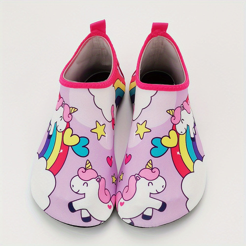 Легкие быстро сохнущие нескользящие пляжные носки для девочек на лето Aqua Socks