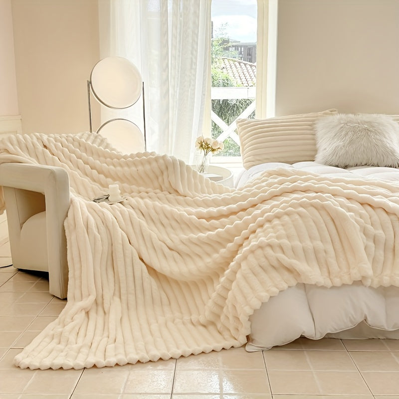 Cozy Thick Blanket for Bed Sofa Throw Soft Warm All-Season