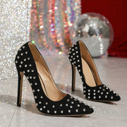 Women’s Roman Style Nail Tip Shoes 12cm Pointed Shoe Accessories