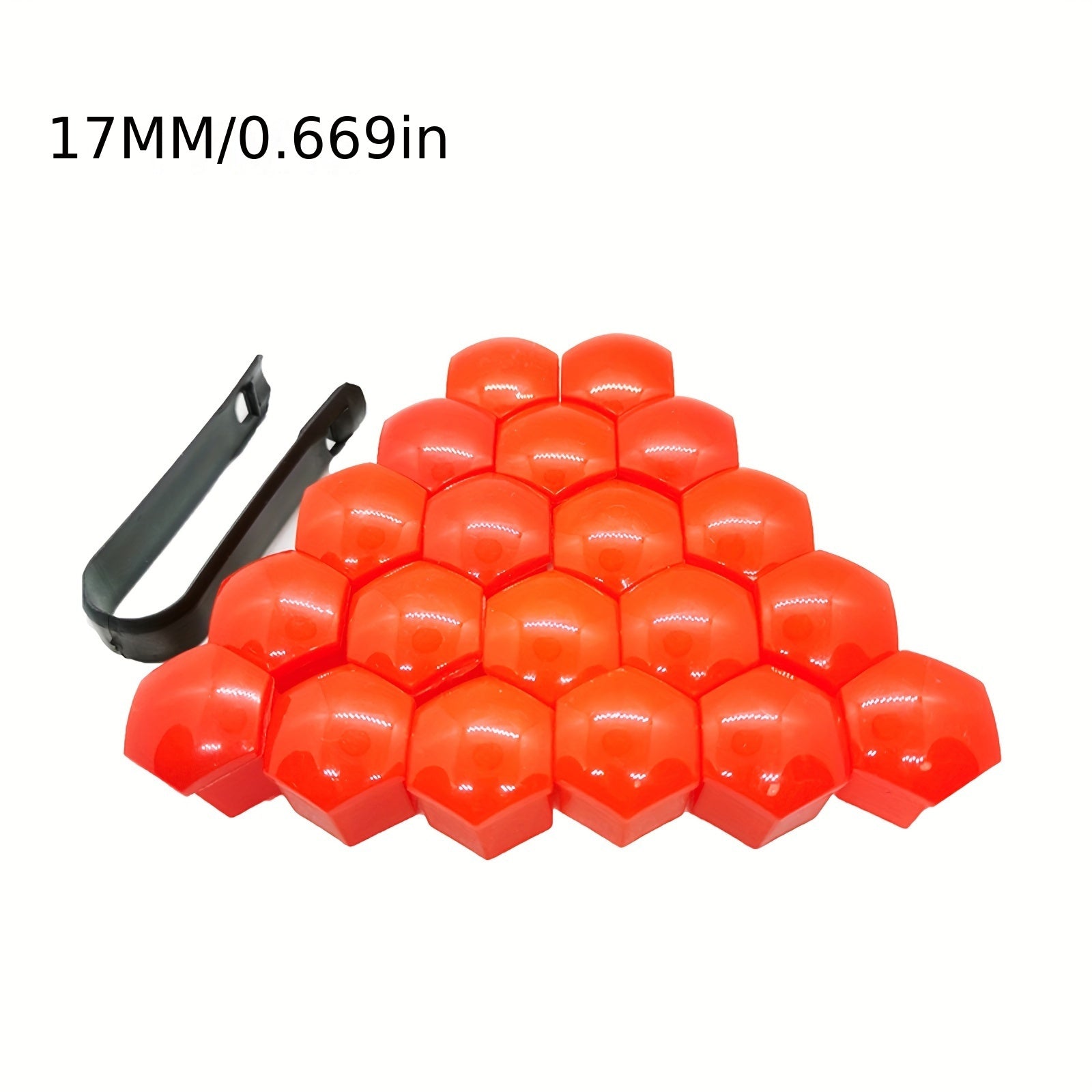 20 Pieces Automotive Wheel Hub Decorative Caps Polycarbonate Dustproof Rustproof 17mm 19mm 21mm