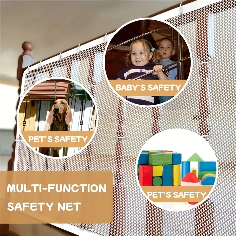 Multi-Purpose Safety Net for Stair Balcony Guard Fine Mesh Protection