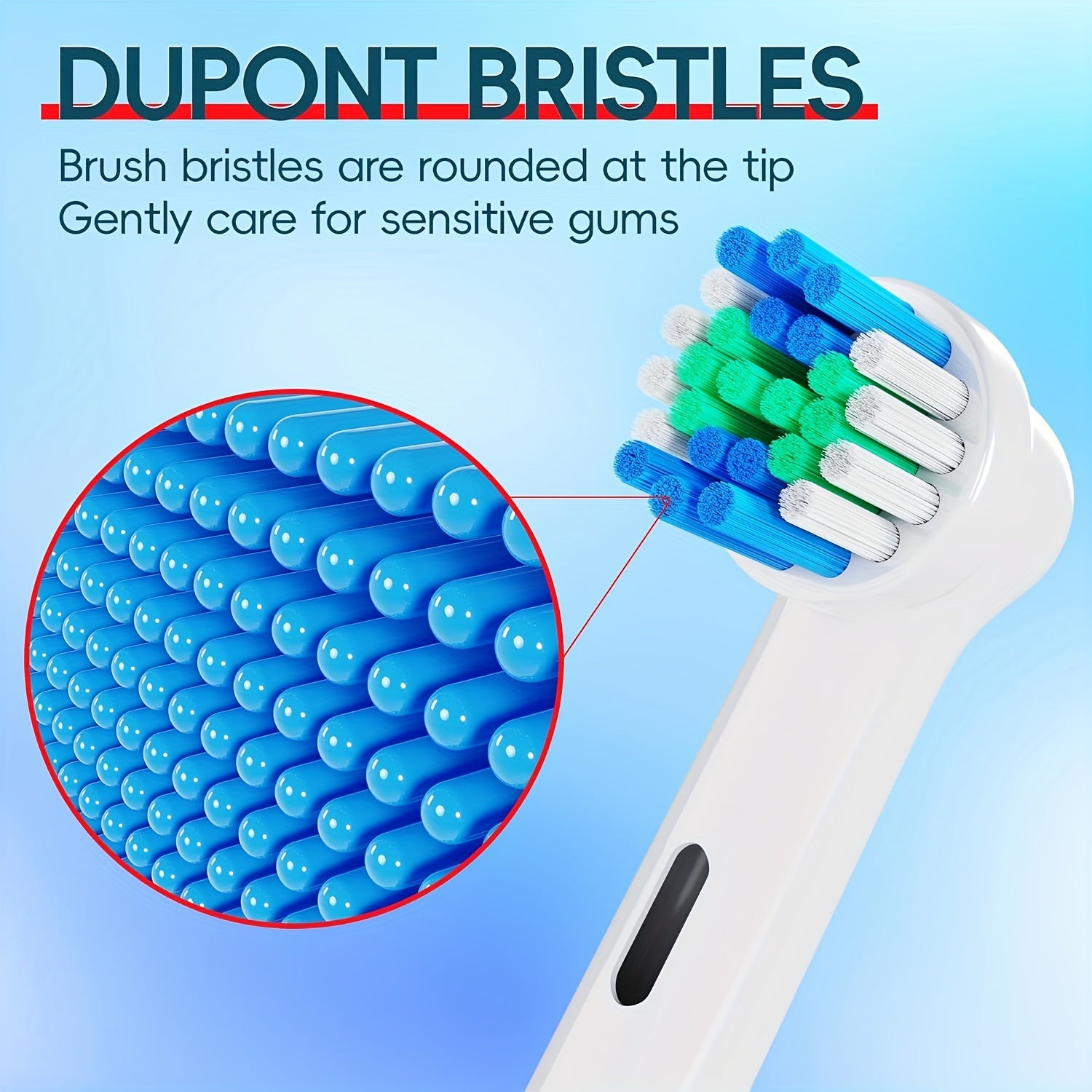 Replacement Toothbrush Heads for Precision Clean 4/8 Pack White
