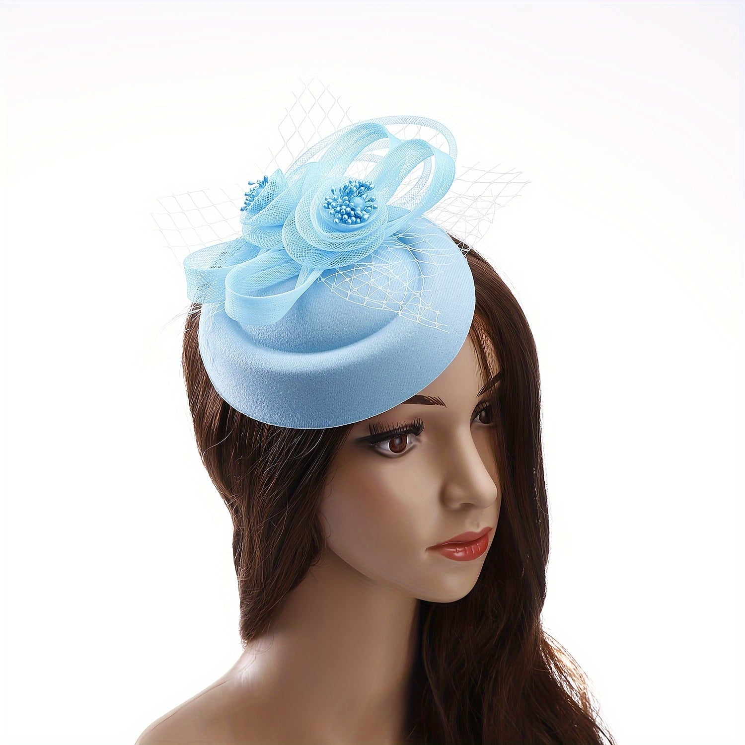 One piece Women's Flower Veil Mesh Balletcore Bow Fascinator, Choyxonalar, Tug'ilgan kunlar, Ot sporti tadbirlari, to'ylar, cherkov xizmatlari yoki boshqa har qanday maxsus tadbirlar uchun mukammal. Oson attachment uchun qulay klip bilan ta'minlangan.