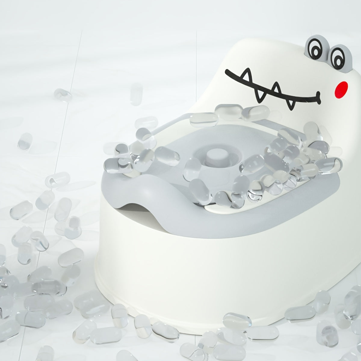 Children's Toilet Training Seat with Potty and Self-Contained Toilet for Large and Small Needs