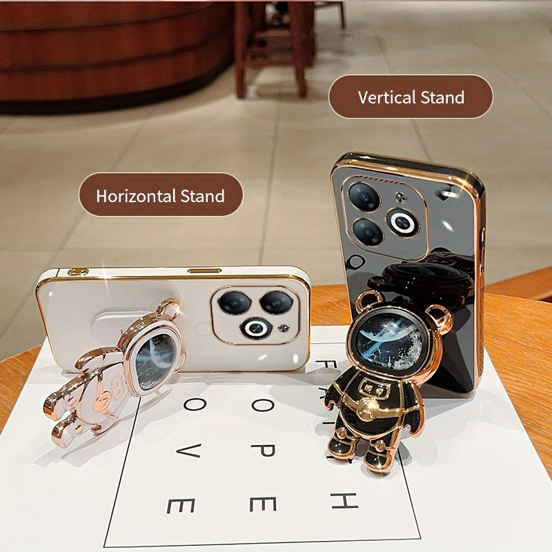 Shockproof TPU Phone Case with Anti-Drop Protection and Built-in Holder for Spark Series Models