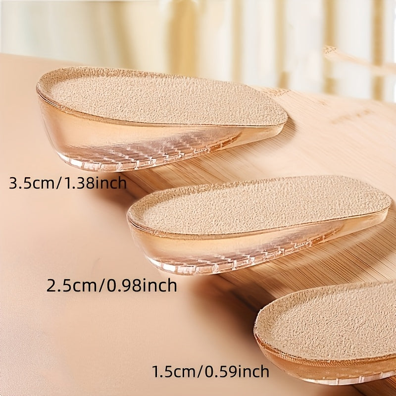 Insole Height Increase Silicone Heel Lift Pads for Men and Women