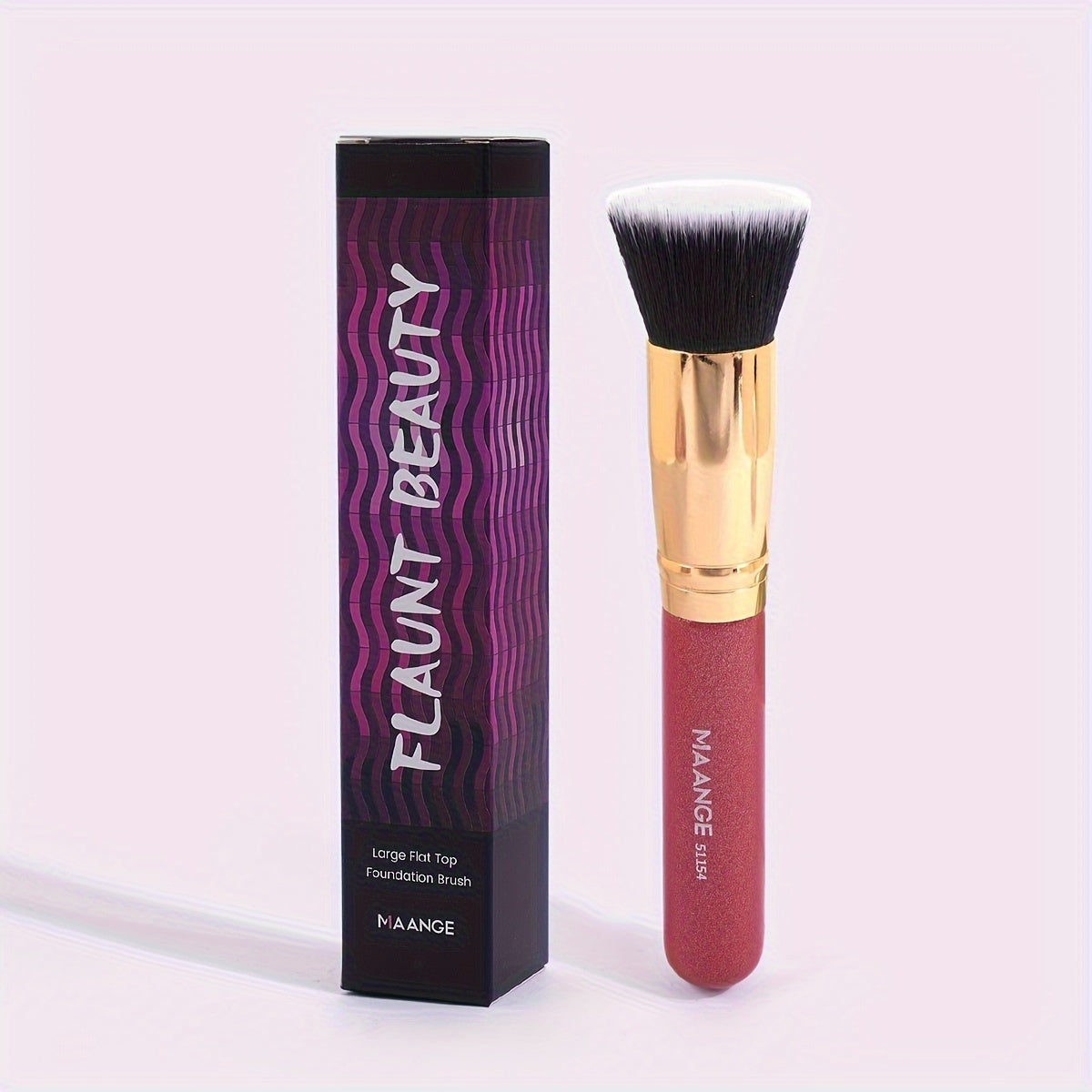 Mukammal asosiy cho'tka, katta tekis yuzli, ultra yumshoq naylon, qora tutqich