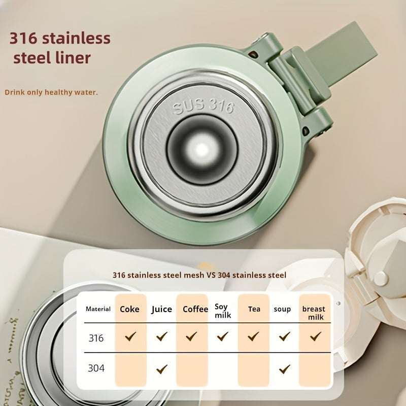 Stainless Steel Water Bottle with Tea Infuser Leak-Proof Vacuum Insulated Reusable