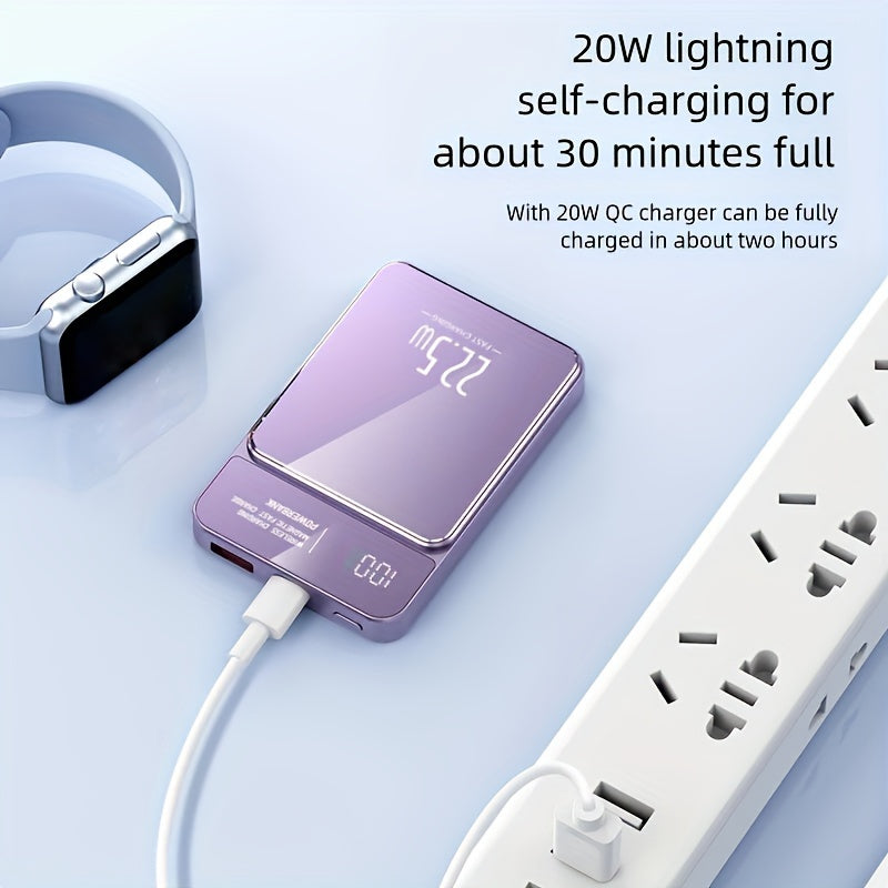 5000mAh Power Bank with Digital Display Magnetic Fast Charging 15W 22.5W