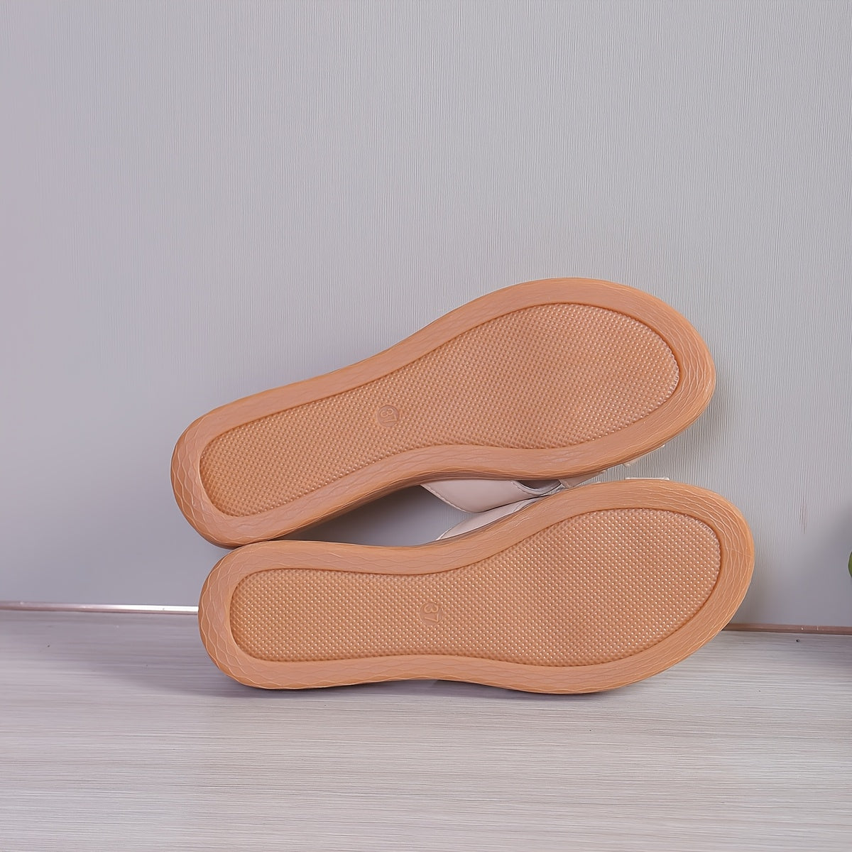 Women's Solid Color Slip-On Slides with Open Toe and TPR Sole