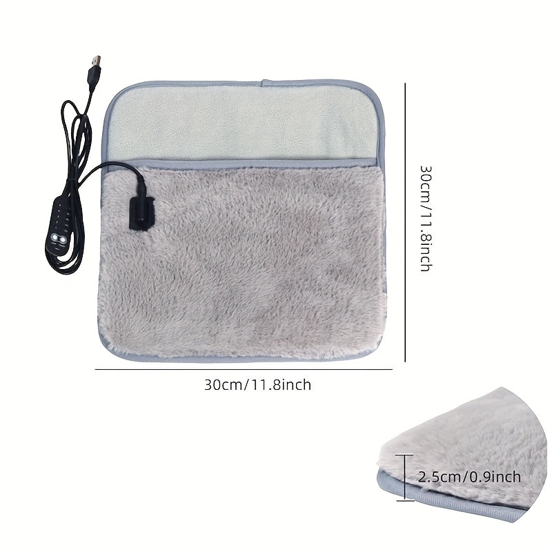 Heated Mat Electric Blanket USB-Powered Portable Wick Warmth for Home Office