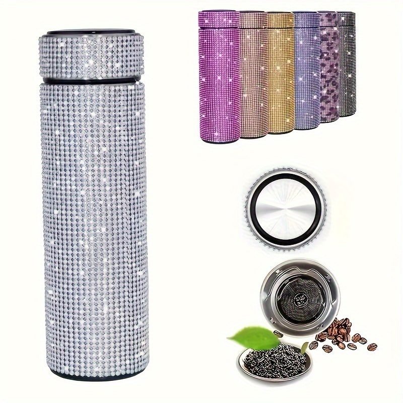 16oz Stainless Steel Insulated Vacuum Flask for Hot Cold Beverages Travel Thermal Cup
