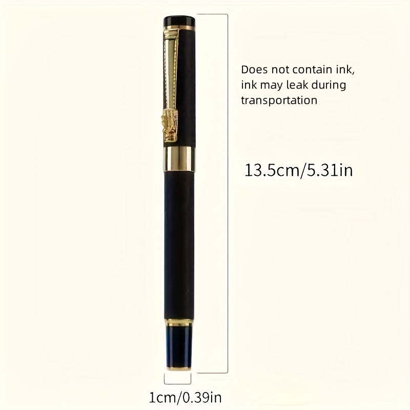 Роскошный набор ручек с эргономичными металлическими ручками, средние рутениевые наконечники для каллиграфии и офисного использования