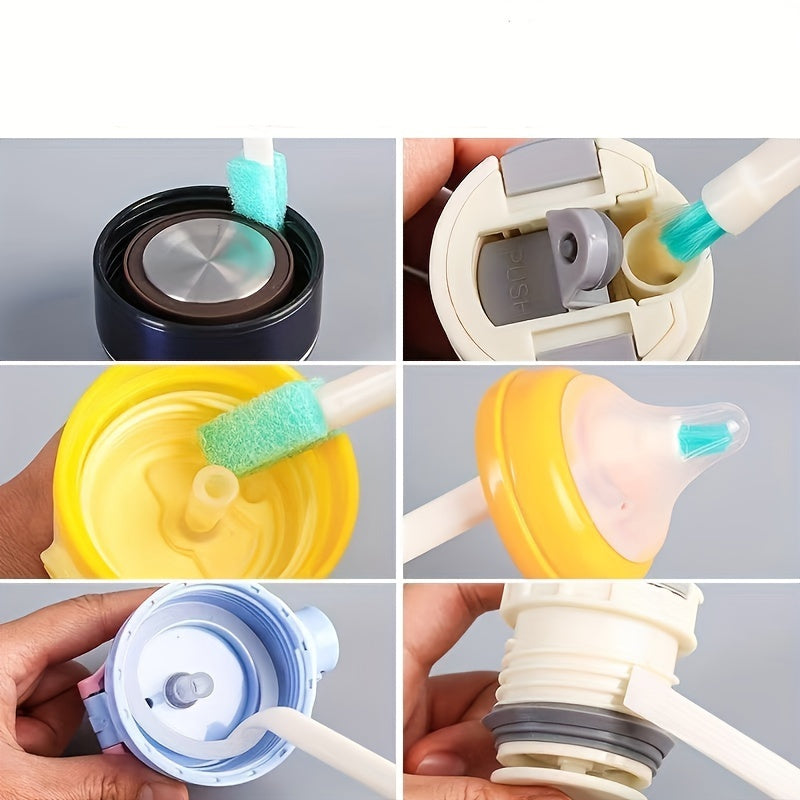 8-Piece Reusable Gap Cleaning Brushes for Narrow Spaces, Multi-Purpose, No Electricity