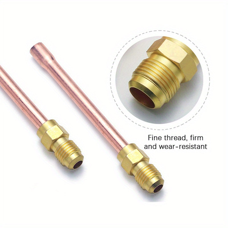 45 Degree SAE Flare Connector Copper Brass Fitting Adapter for HVAC and Home Appliances