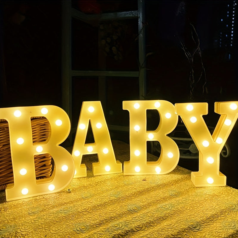 LED Alphabet Letter Lights for Home Decor Wedding Birthday Christmas Party