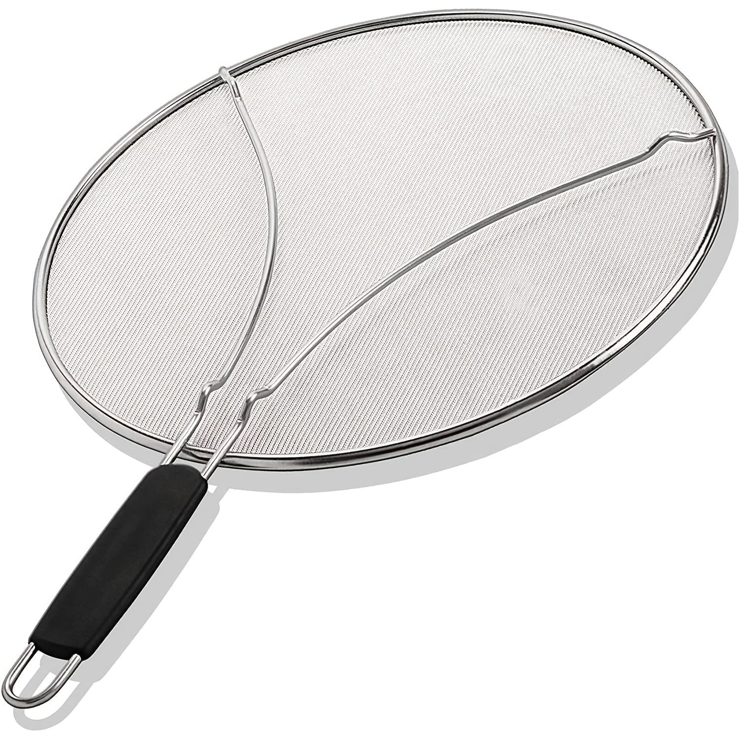 Heavy-Duty Stainless Steel Splatter Guard for Frying Pans 29cm 33cm