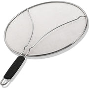 Heavy-Duty Stainless Steel Splatter Guard for Frying Pans 29cm 33cm