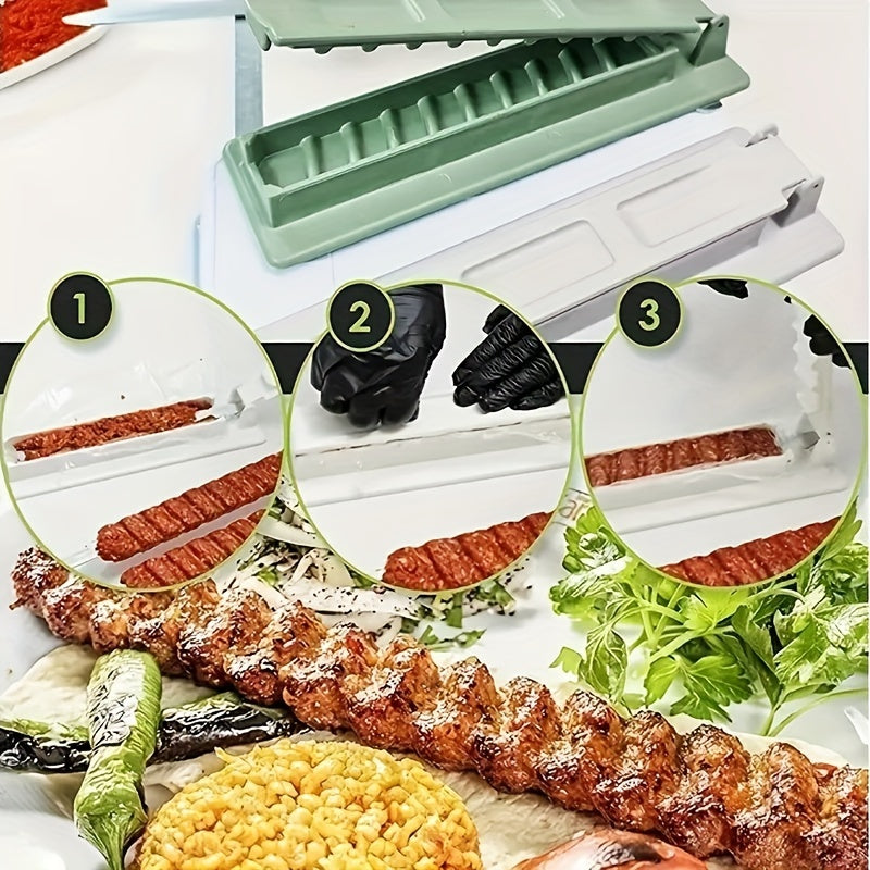 Multifunctional Kebab Press Machine for Skewers Durable ABS Plastic Manual