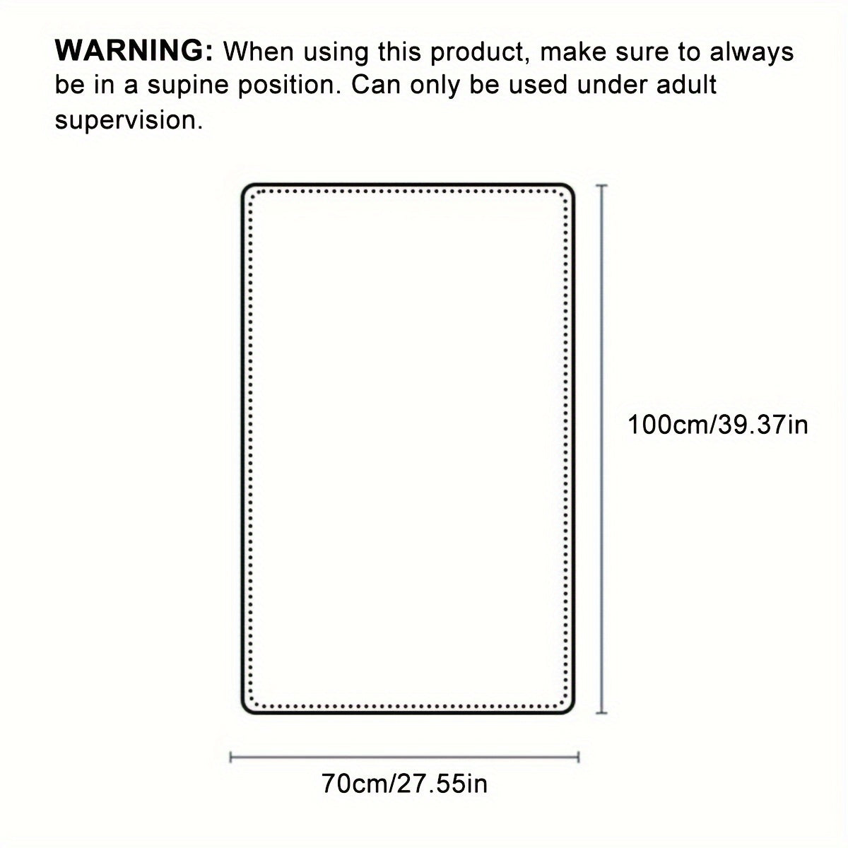 Manta de felpa para bebé y decoración del hogar 47x47 pulgadas