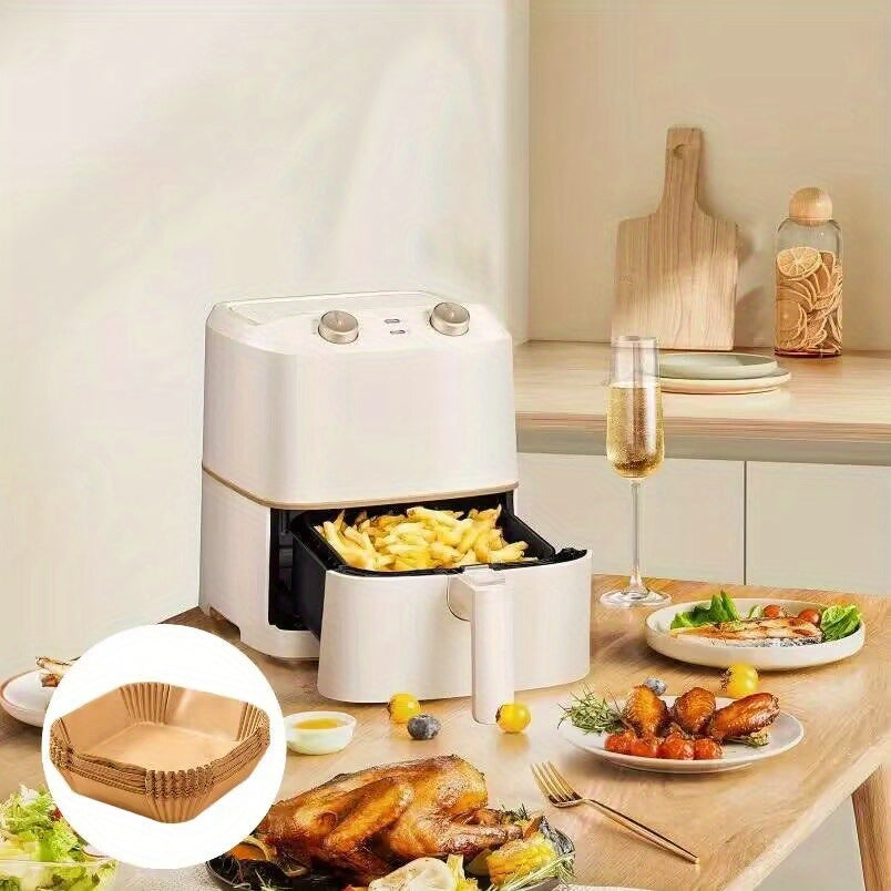 50/100 dona Quruq yopiladigan kvadrat havo qovurish panjaralari, issiqlikka chidamli pech va qovurilgan panjara aksessuarlari