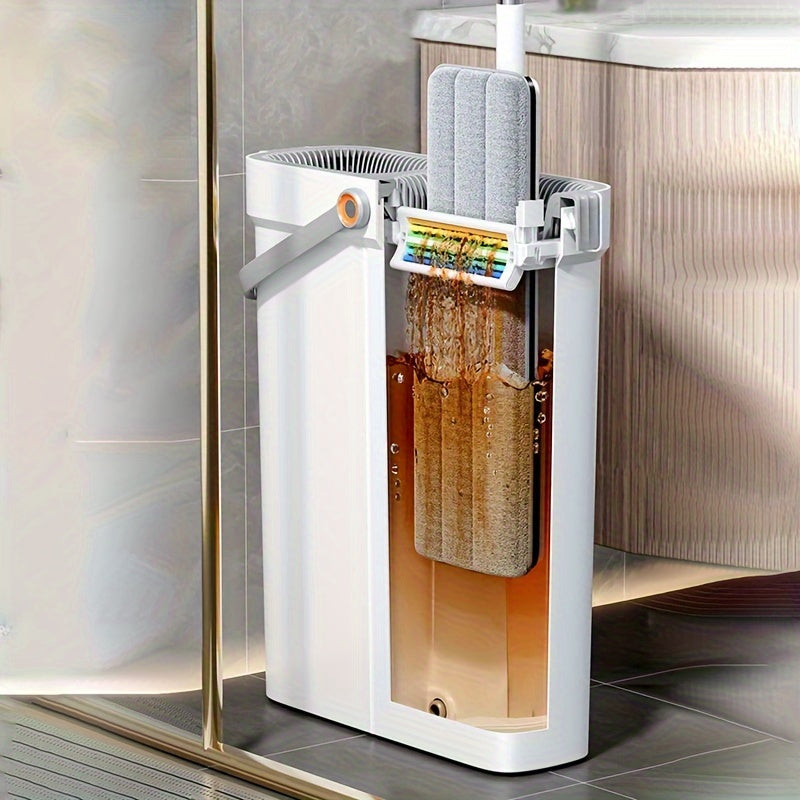 Cleaning Mop and Bucket Set with Wringer, Dust Mop for Wet and Dry Floor Cleaning