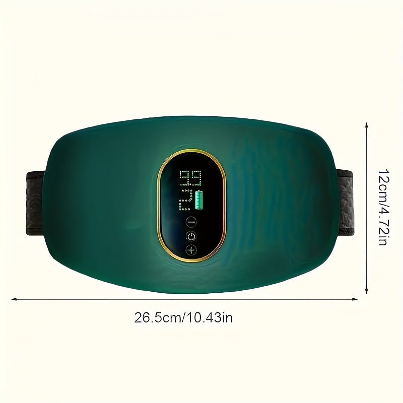 Women’s USB Rechargeable Heating Waist and Abdomen Massager with Vibration and Digital Display