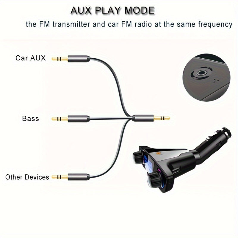 Car FM Transmitter MP3 Player Adapter Charger Handsfree for Car Audio