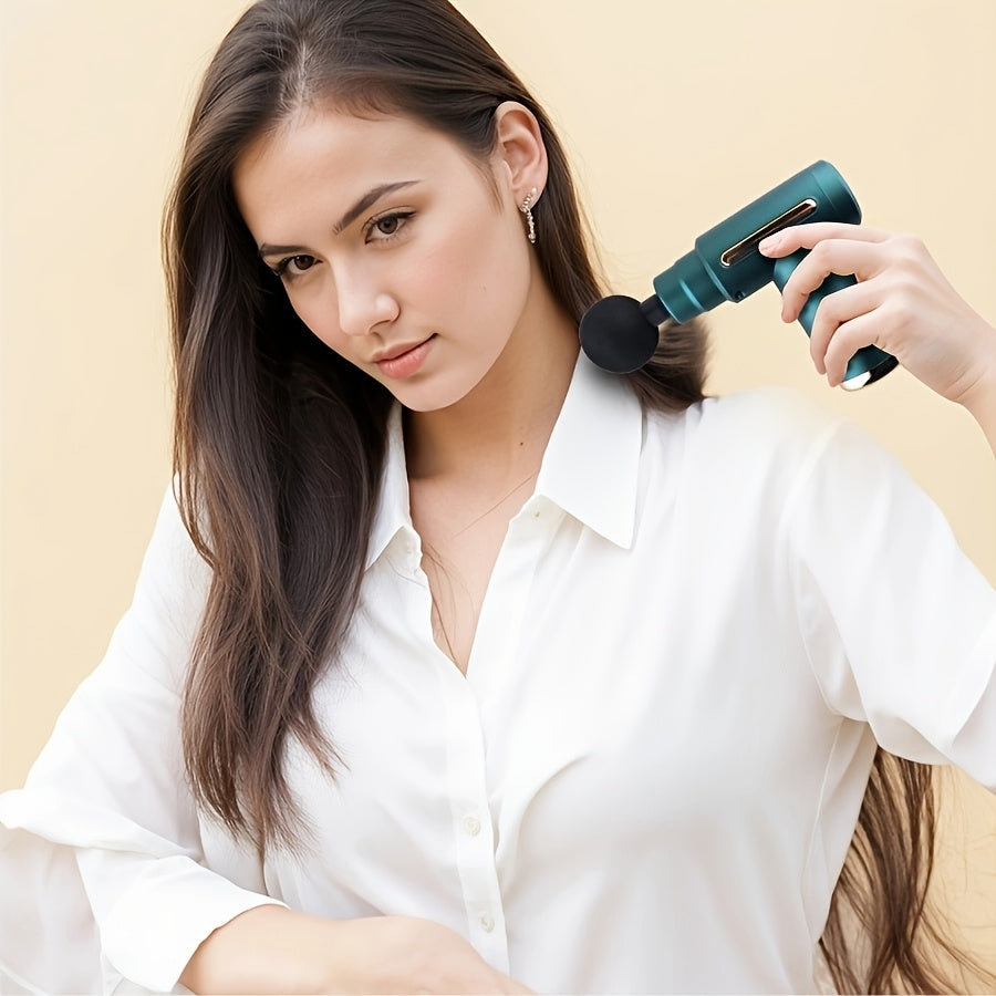 1 dona USB zaryadlanadigan mini massaj quroli, butun tanani, orqani va bo'yin mushaklarini bo'shashtirish uchun kuchli motor bilan. Ergonomik tutqich, 1200mAh litiy batareyasi, uyda va professional foydalanish uchun ideal.