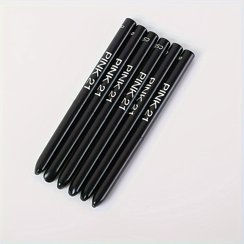 Women's Waterproof Eyeliner Pencils 5 Pack Long-Lasting Black Makeup