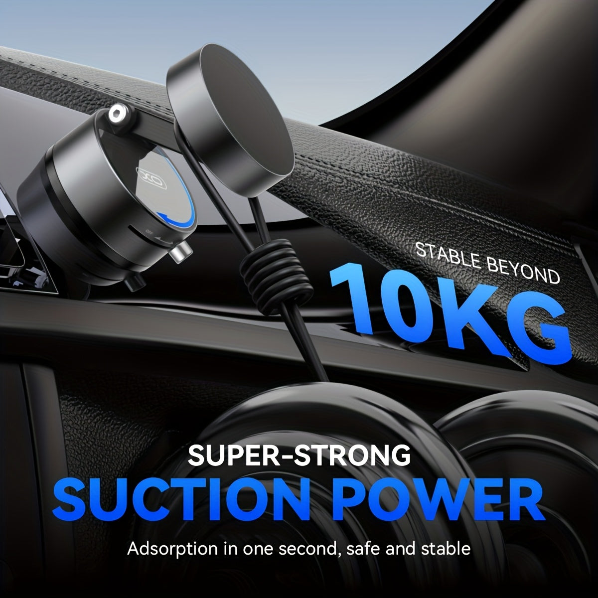 Avtomobil va uy uchun ko‘p funksiyali, bukadigan magnitli vakuum tutgich