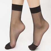 10 пар женских летних носок однотонного цвета, легкие и приятные к коже, универсальные и модные, удобные носки средней длины.