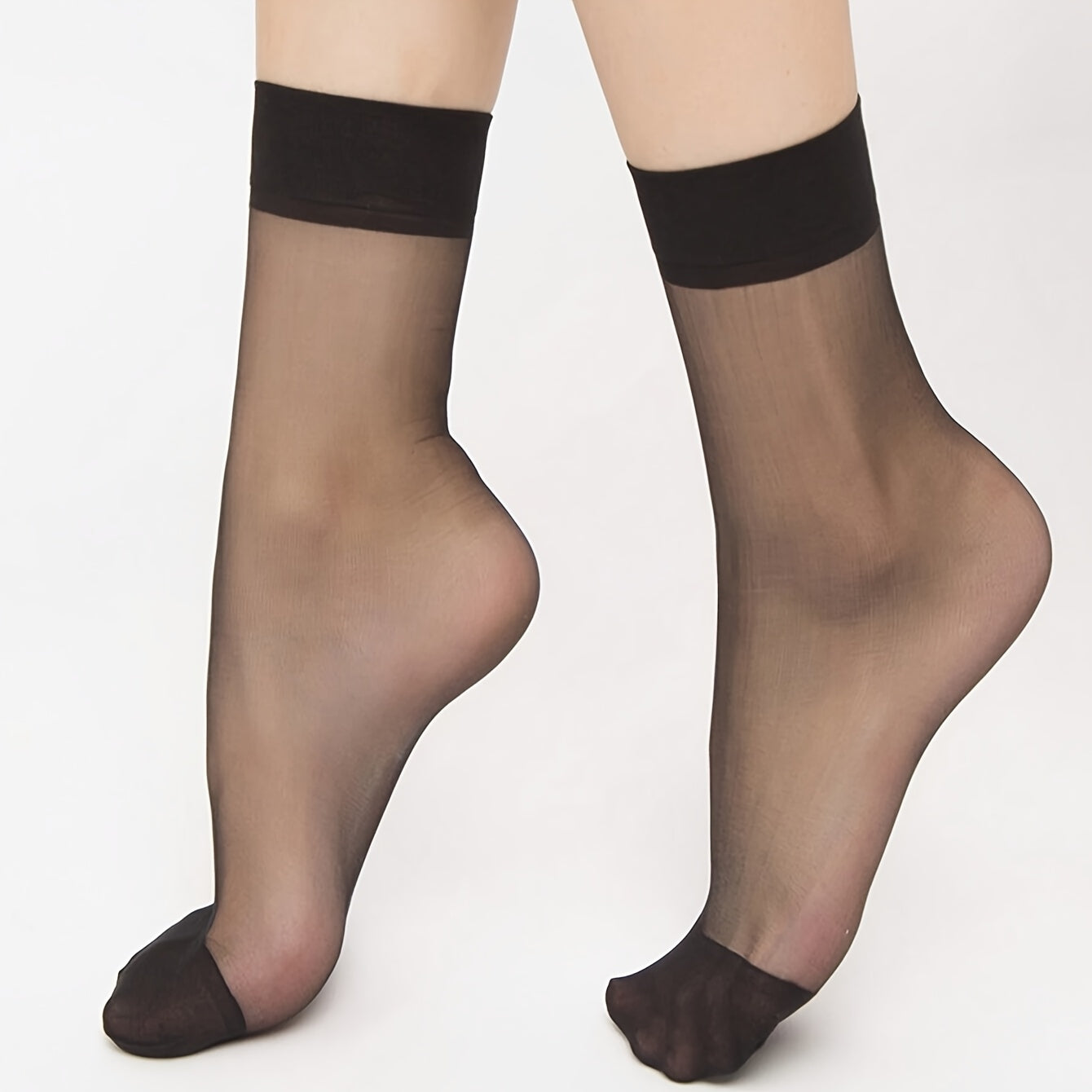 10 пар женских летних носок однотонного цвета, легкие и приятные к коже, универсальные и модные, удобные носки средней длины.