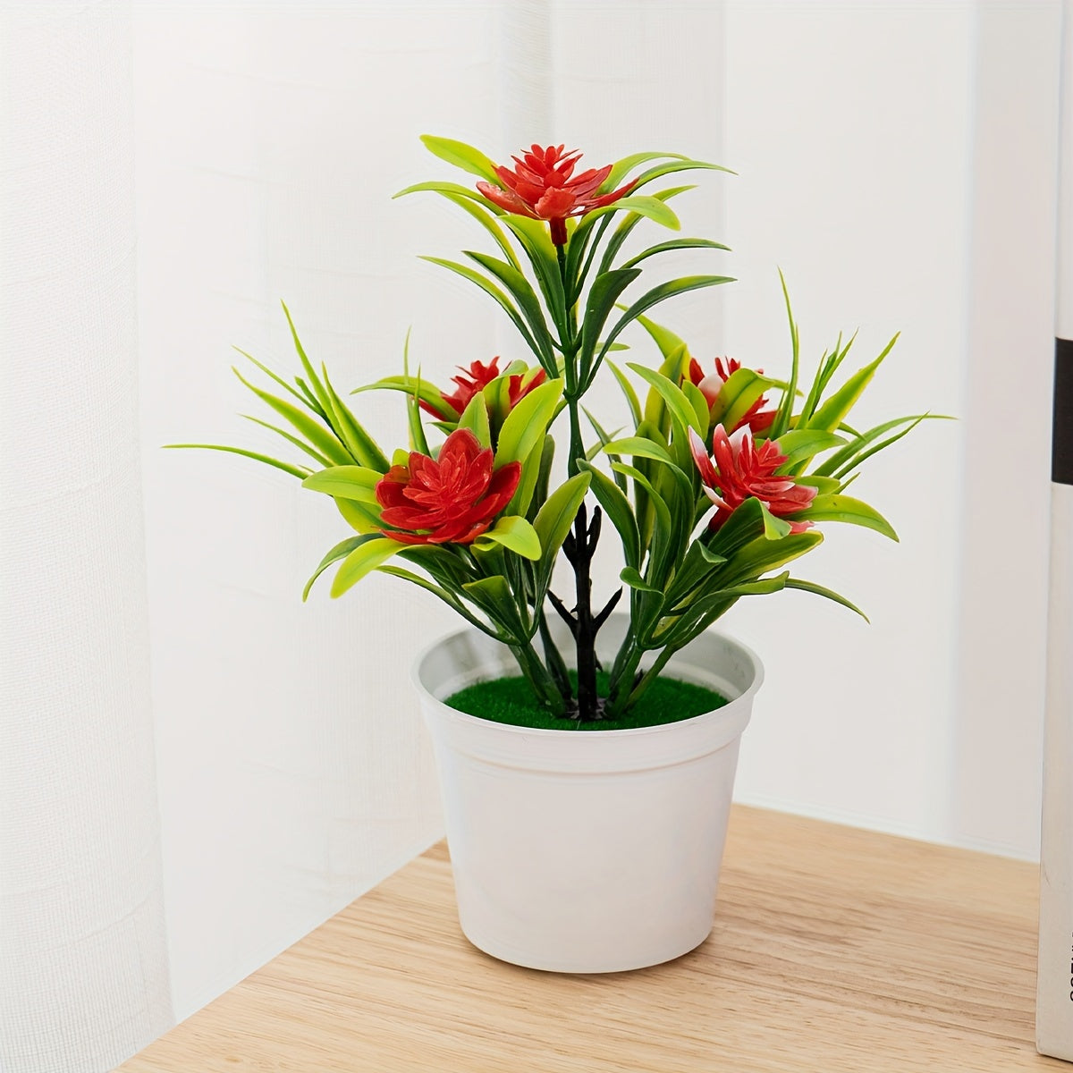 Artificial Lotus Pond Plant 5-Head Artificial Water Garden Decor for Home and Outdoor