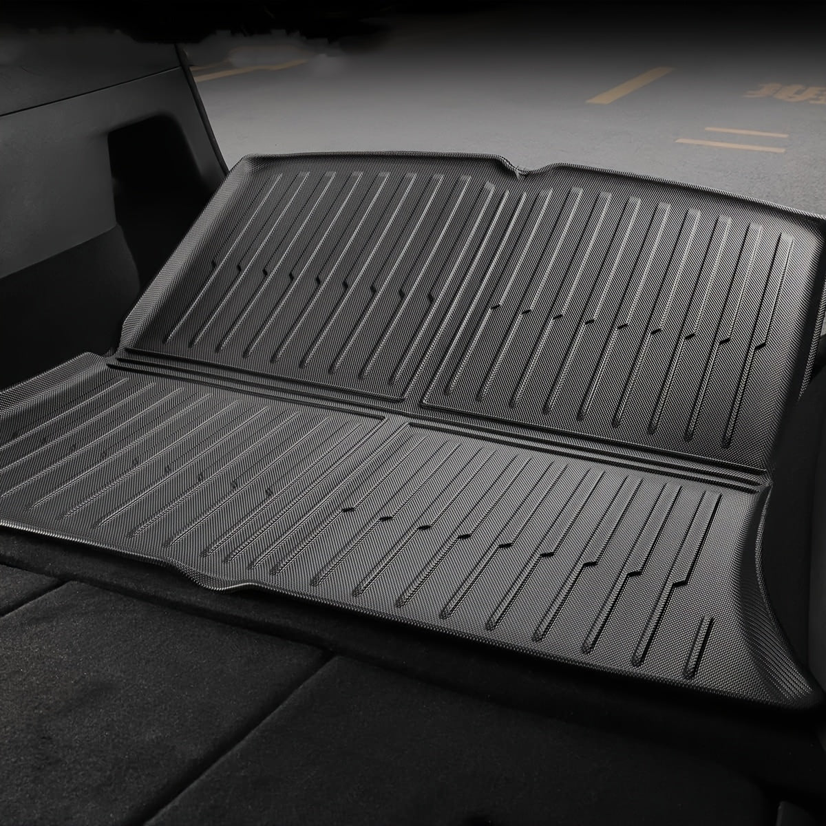 Rear Trunk Mat for Model Y 2025+ TPE All Weather Full Coverage Cargo Liner