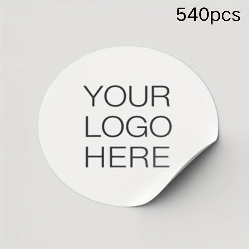 Suv o'tkazmaydigan PVC va oq pastki PP qog'ozdan tayyorlangan maxsus stikerlar 3.99 sm logotiplar, sovg'alar, yorliqlar uchun
