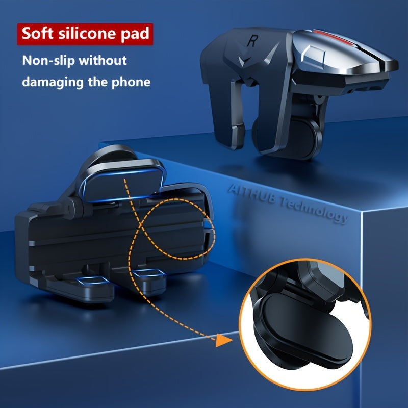 Mobile Gaming Triggers for Sensitive Shooting Control with 6-Finger Input for PUBG Mobile